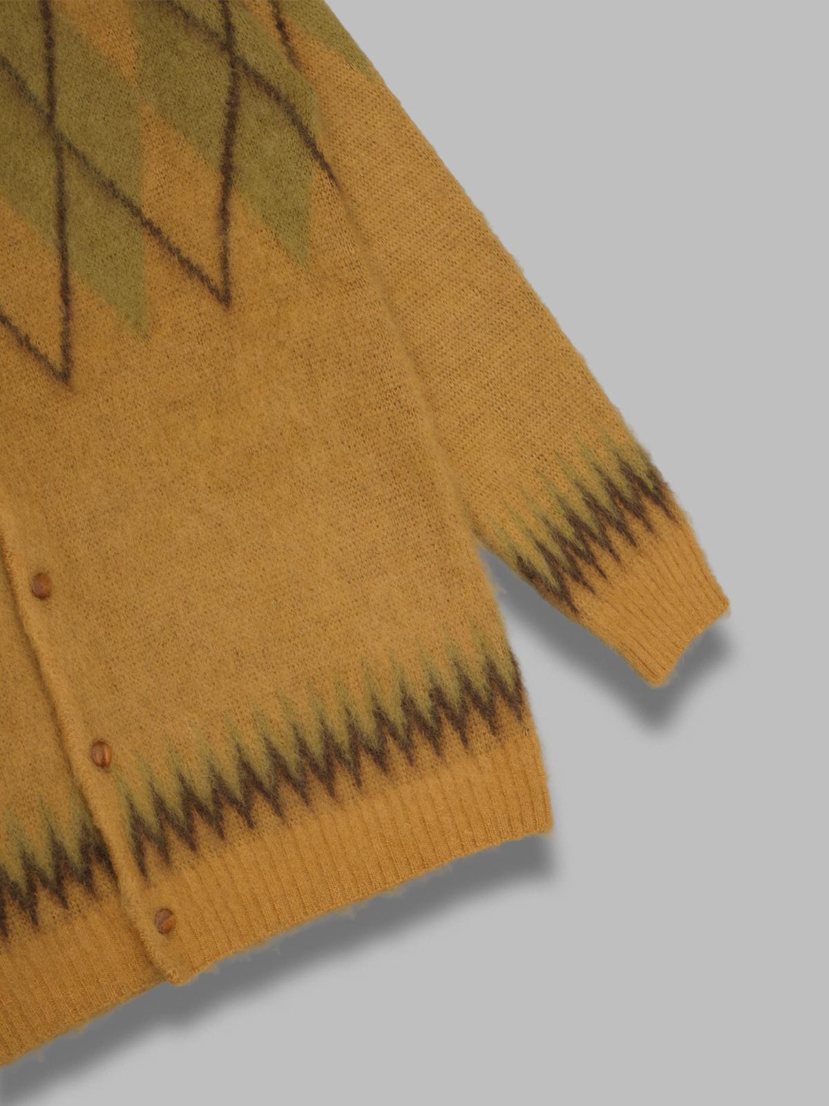 mohair cardigan RW355- YLW NEEDLES 