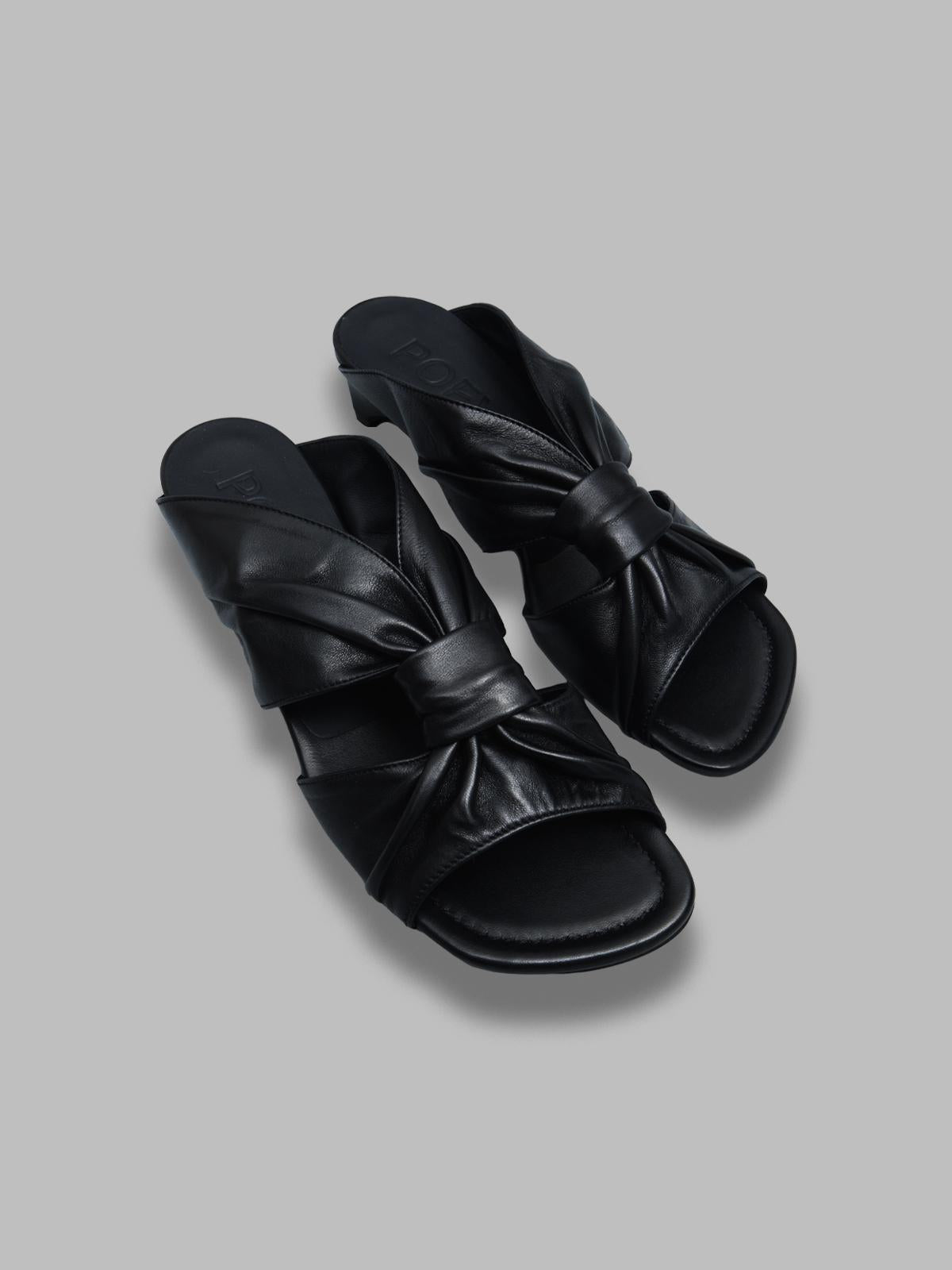 adele sandals 30MM71- NERO POEVE 