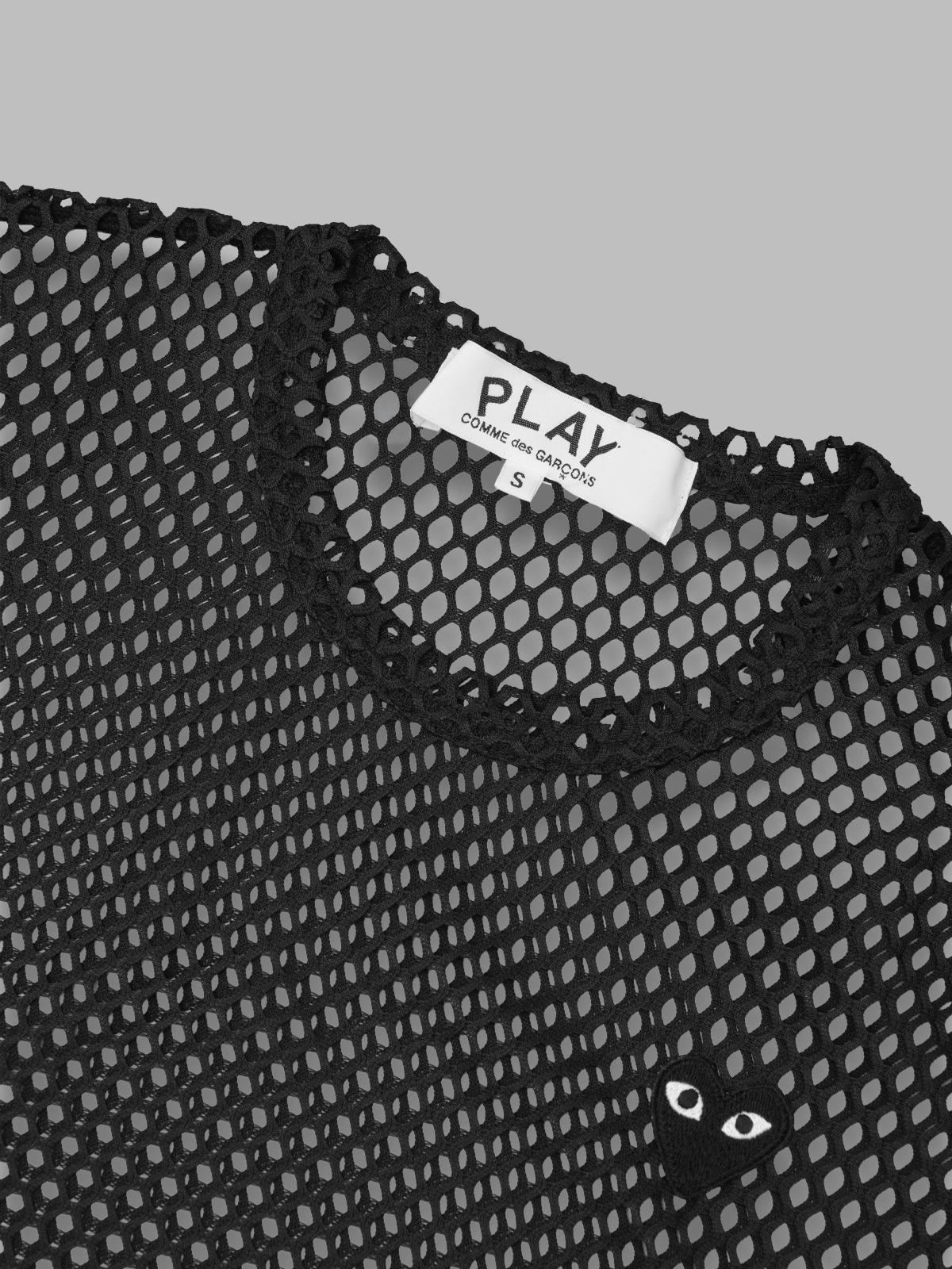 t-shirt mesh large black emblem AX-T352-051- BK COMME DES GARÇONS PLAY 