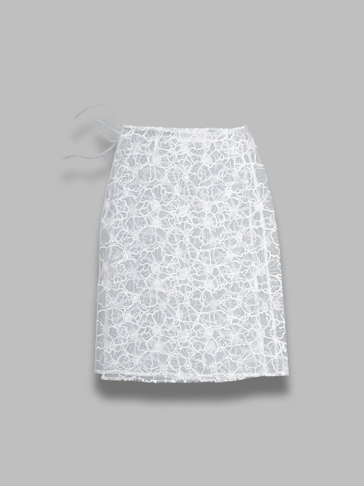 alba long skirt TAH14- WHITE OPÉRASPORT 