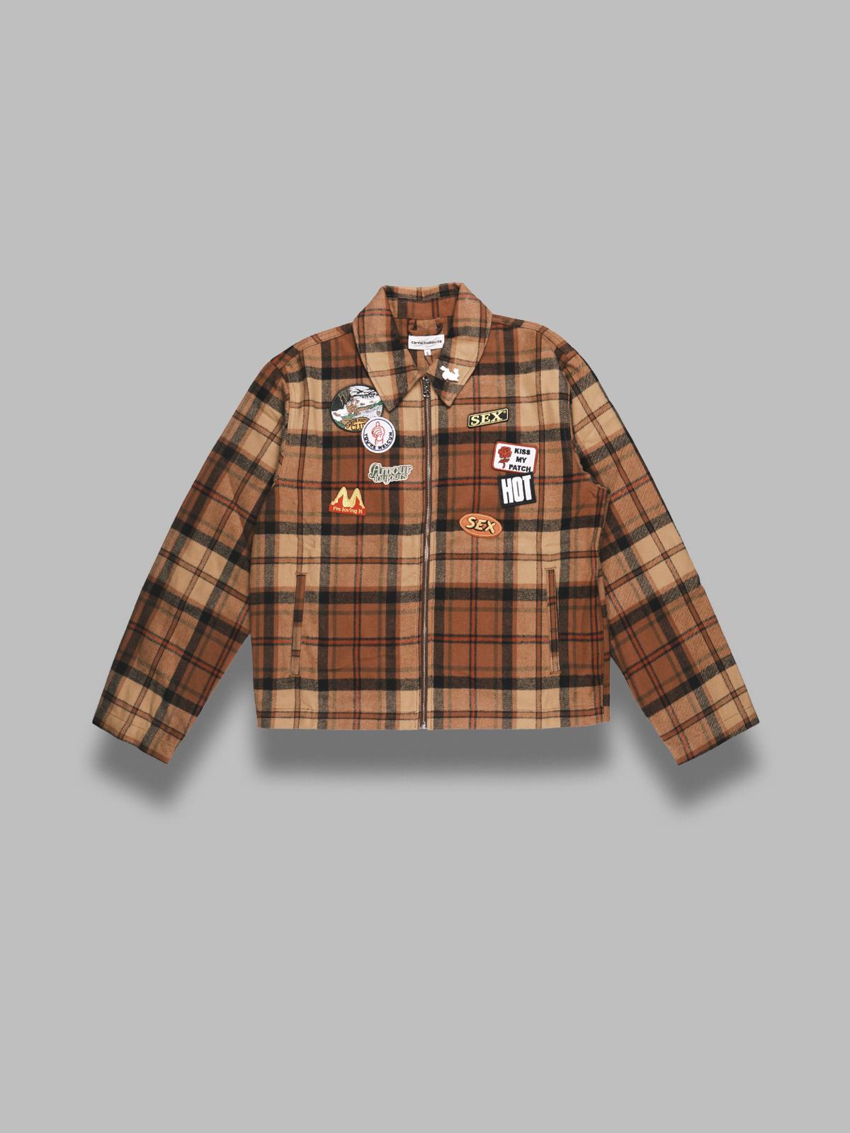 kiss my patch jacket AW25FJK0101- MULTI CARNE BOLLENTE 