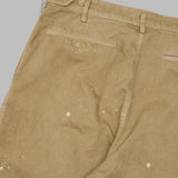 garment-dyed finx light chino one-tuck wide pants A26SP02LF- BG AURALEE 