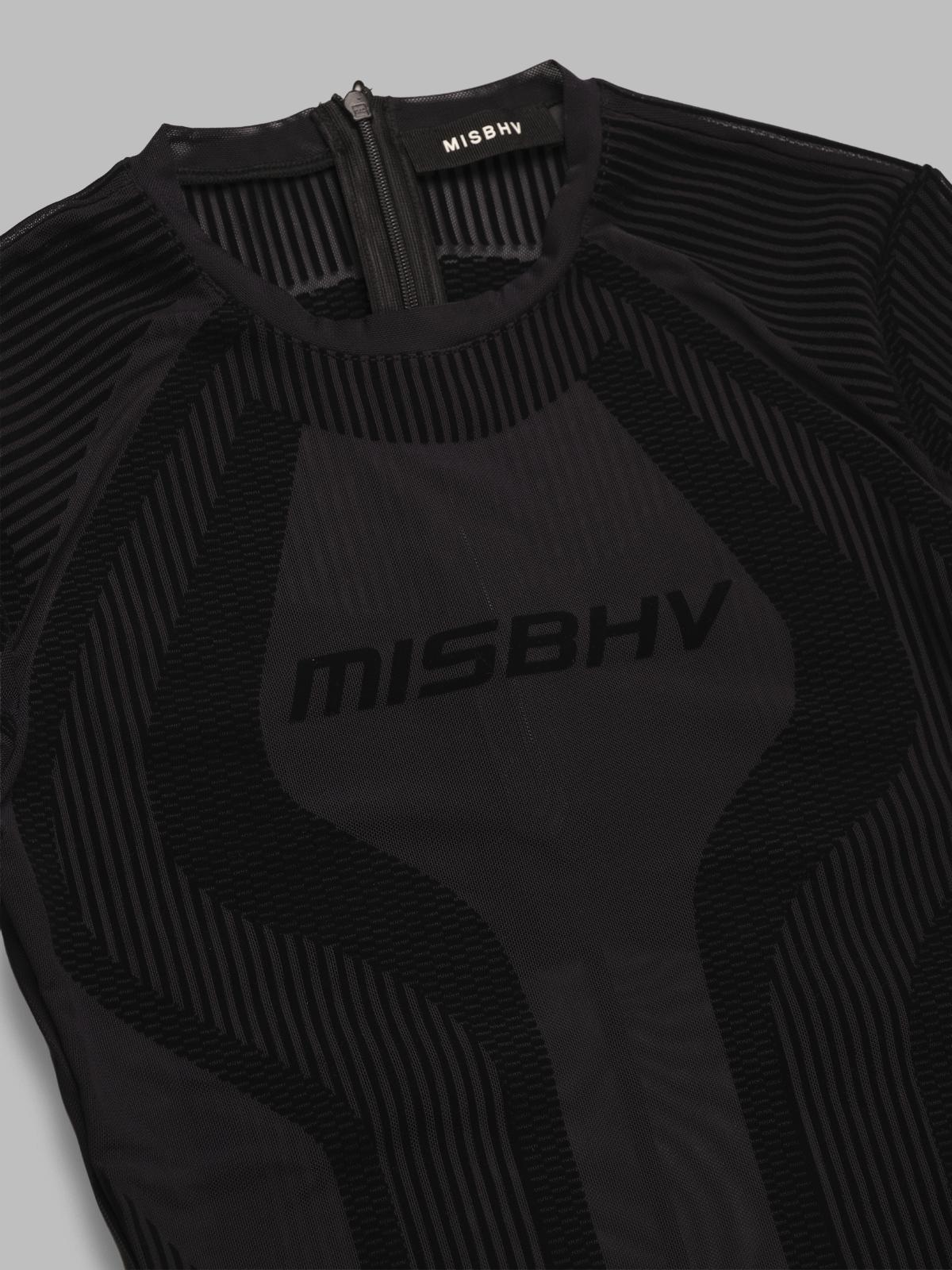 flock mesh sport longsleeve top 250W501- BK MISBHV 