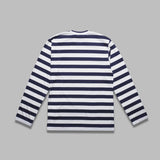 t-shirt stripe emblem x rhinestone AX-T805-051- NY COMME DES GARÇONS PLAY 