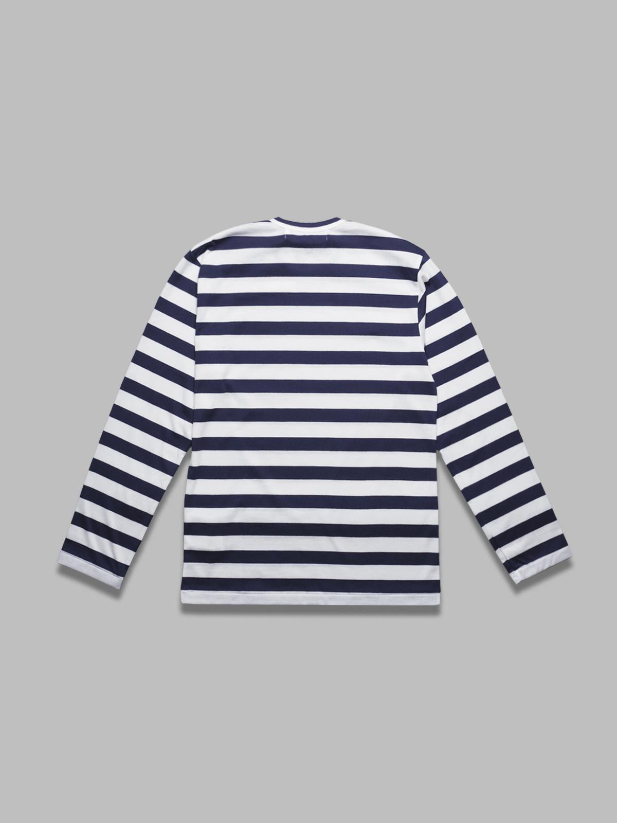 t-shirt stripe emblem x rhinestone AX-T805-051- NY COMME DES GARÇONS PLAY 