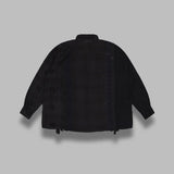 flannel shirt - 7 cuts wide RW395- BK NEEDLES 