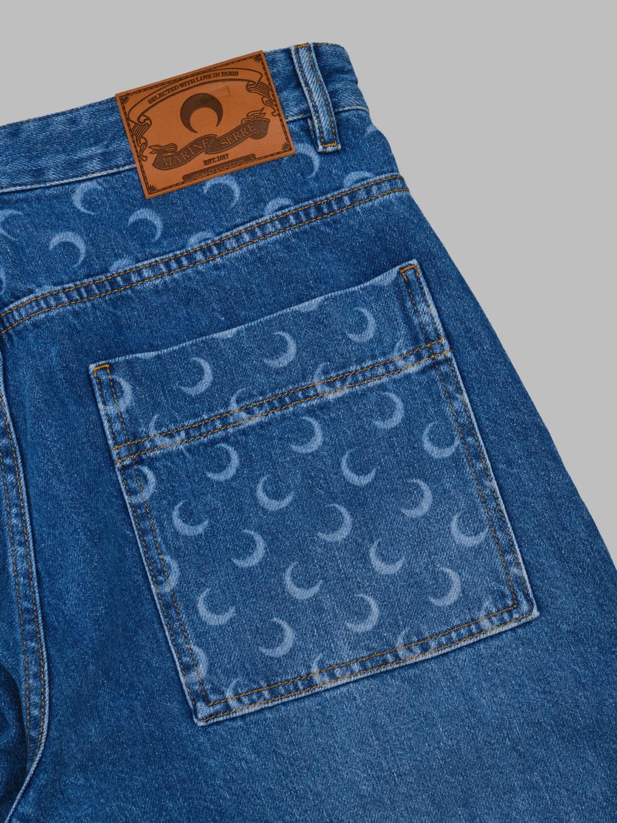 light blue denim straight jeans MPA094ACDEN0002- BL05 MARINE SERRE 
