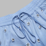 hichigan embellished shorts