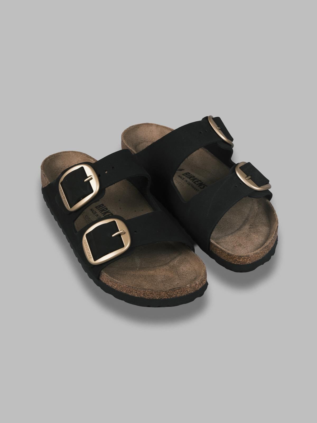 arizona big buckle black, nubuck leather - calz. s 1023290 BK BIRKENSTOCK 