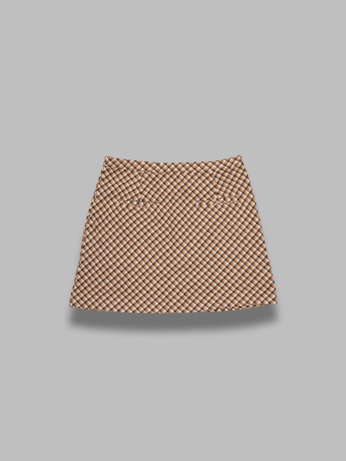 retro blanket check mini skirt VOL2611- MULTI HOUSE OF SUNNY 