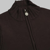 rolled cuff peggy cardigan VOL2601- BRW HOUSE OF SUNNY 