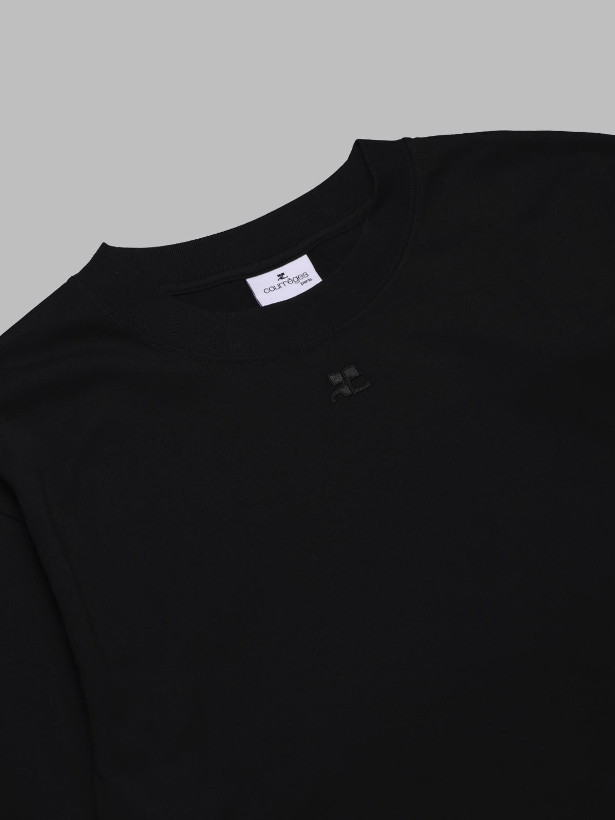 oversized printed ls t-shirt 325JTS224JS0240- 9999 COURRÈGES 