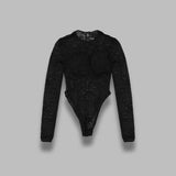 lace bullet bra bodysuit VAQ11U002- BK VAQUERA 