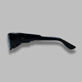 daryan sunglasses - black acetate, black lens - made in japan PT-6101- BK PORT TANGER 