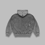 embellished bleached hoodie A15HD561- GRY MAISON MIHARA YASUHIRO 