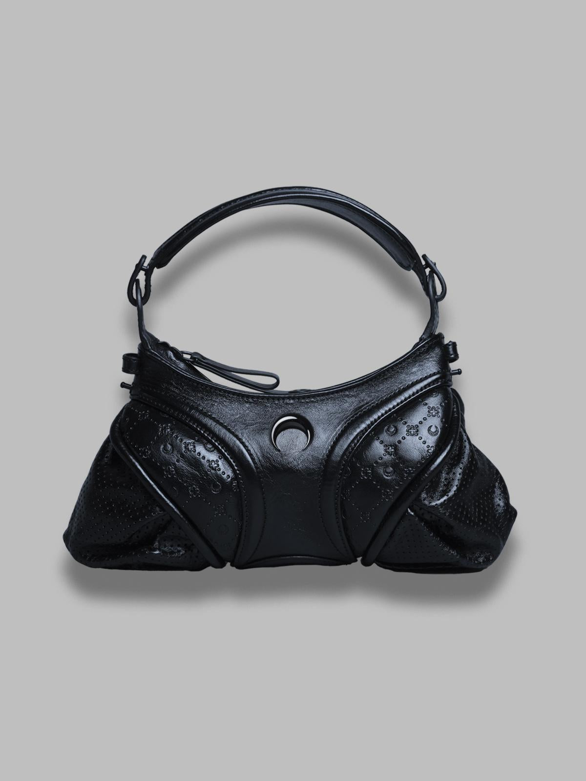 moonogram embossed leather futura mini WBA006A-CLEA0051- BK99 MARINE SERRE 