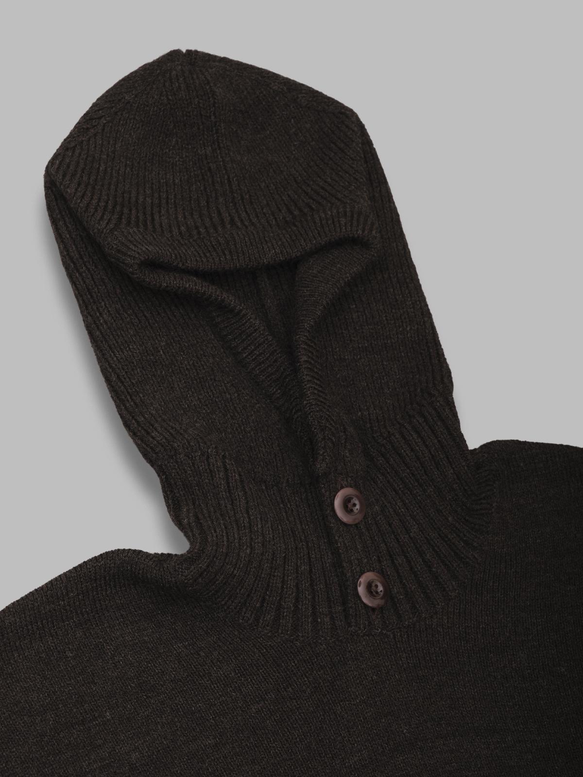 hooded sweater TO1475-LK1028- BR507 LEMAIRE 