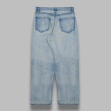faded selvedge light denim wide pants A26SP03DE- LI AURALEE 