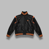track jacket - tricot sateen SX217- BLACK NEEDLES 
