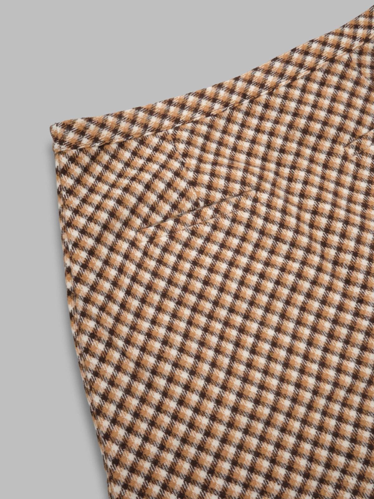 retro blanket check mini skirt VOL2611- MULTI HOUSE OF SUNNY 