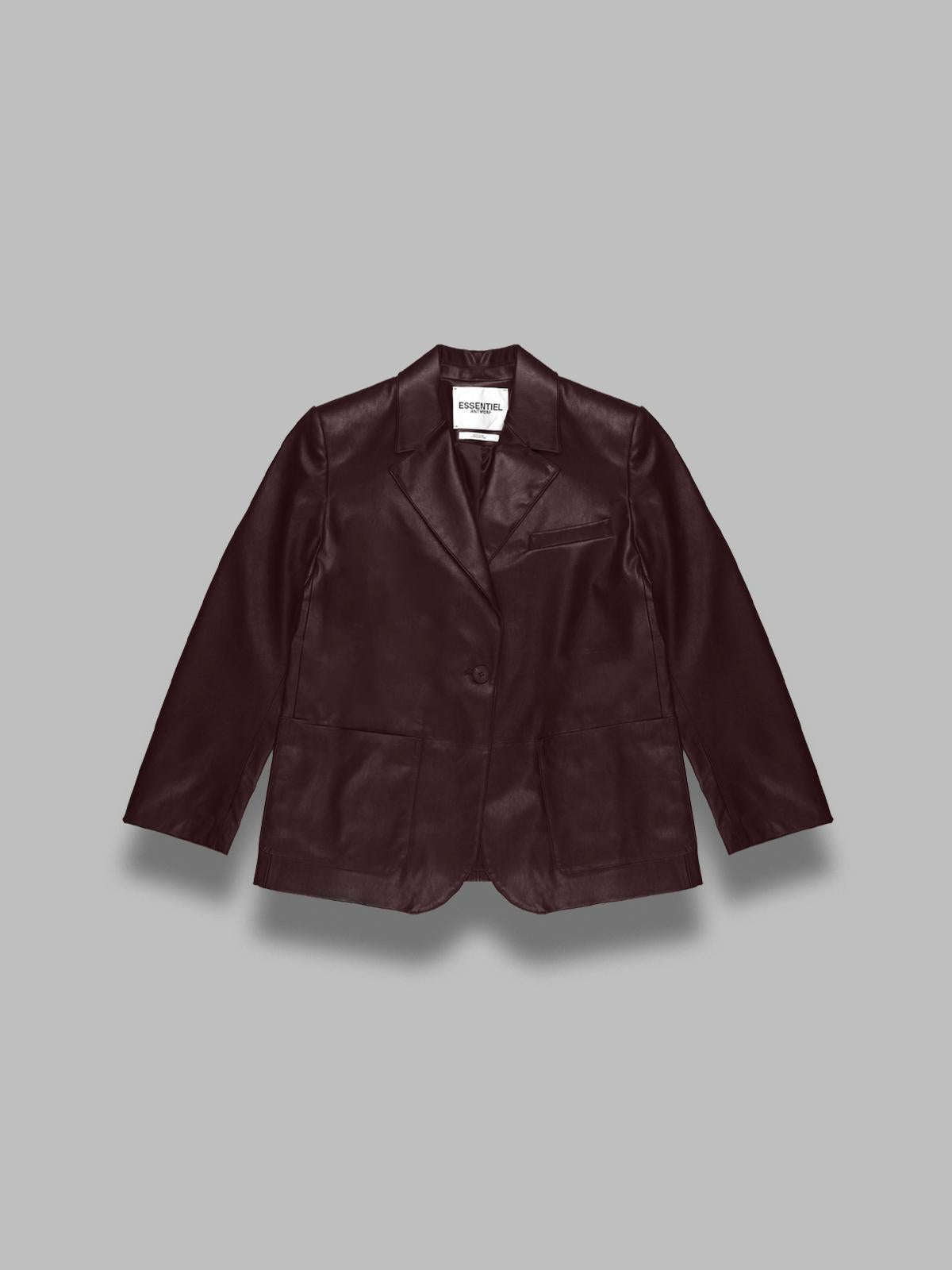 idrey faux leather blazer IDREY- MM30 ESSENTIEL ANTWERP 