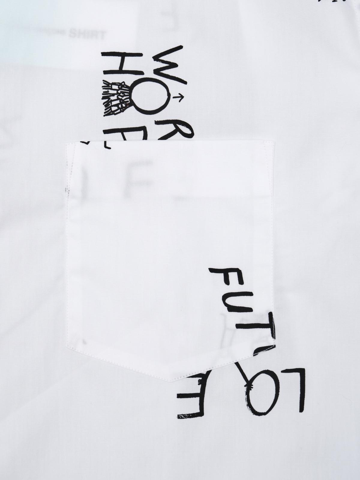 men's shirt FQ-B040-S26- WHT COMME DES GARÇONS SHIRT 