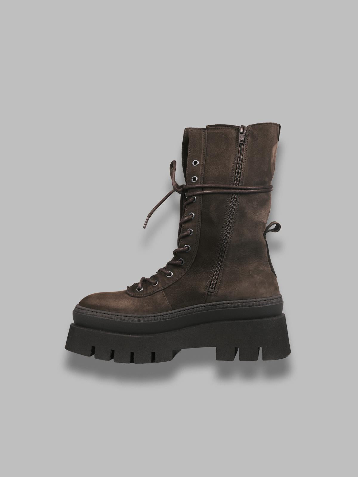 leather lace-up mid boot F5CPH691- CHO COPENHAGEN 