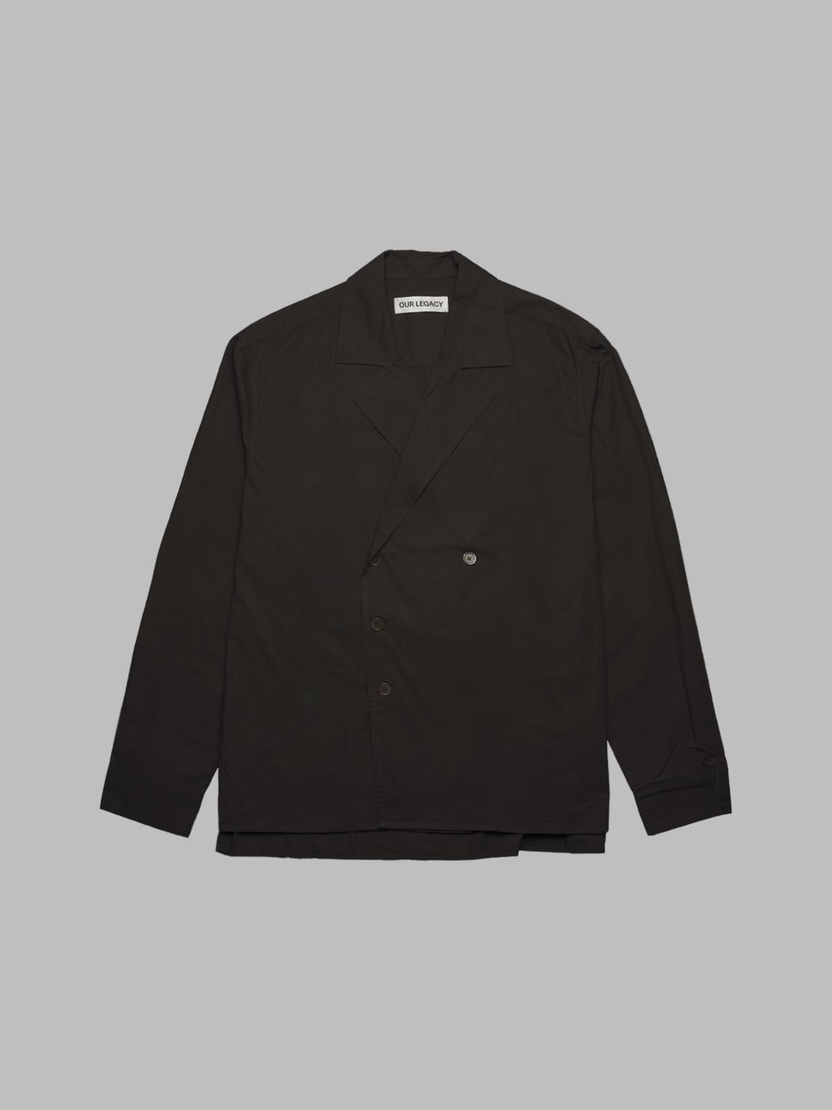 duo shirt hefty brown coarse poplin M2252DH- BR OUR LEGACY 