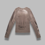 trompe l'oeil jersey ls t-shirt WTT032ACJER0091- BG20 MARINE SERRE 
