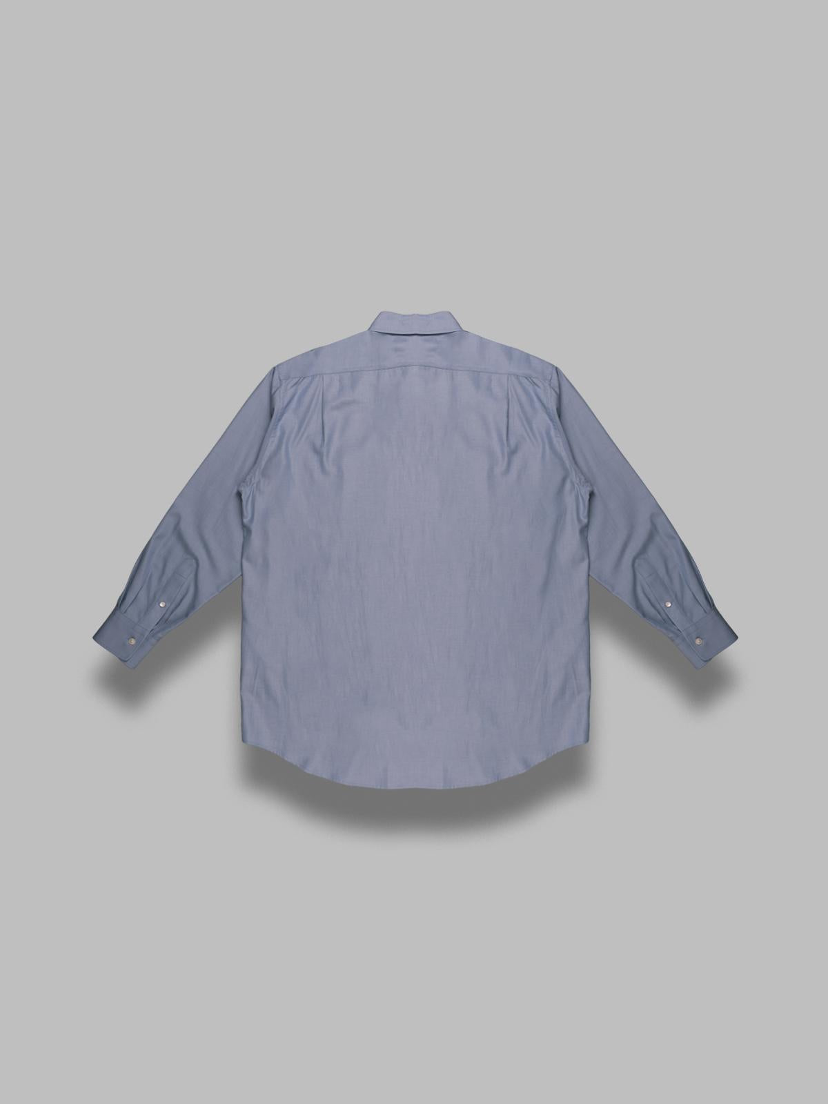 silk broad button down shirt A25SS01SB- SB AURALEE 