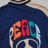 stadium jacket - poly shantung SX215- NAVY NEEDLES 