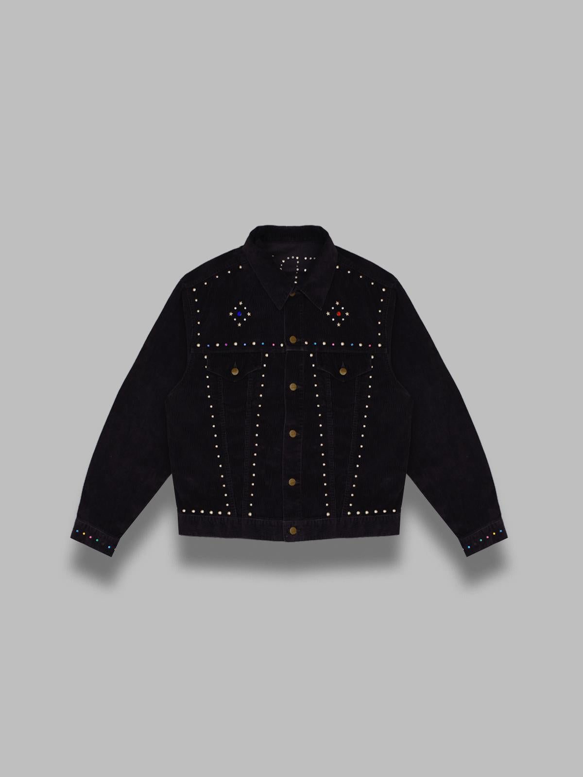 studded jean jacket RW167- BK NEEDLES 