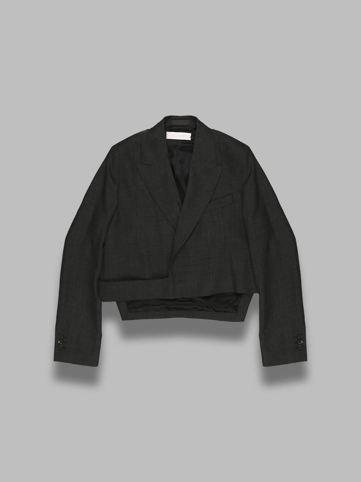 wrap blazer W4250WS- GRY OUR LEGACY 