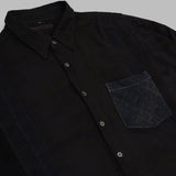 flannel shirt - 7 cuts wide RW395- BK NEEDLES 