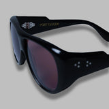 gambia sunglasses - black acetate, tobacco lens - made in japan PT-6502- BK PORT TANGER 