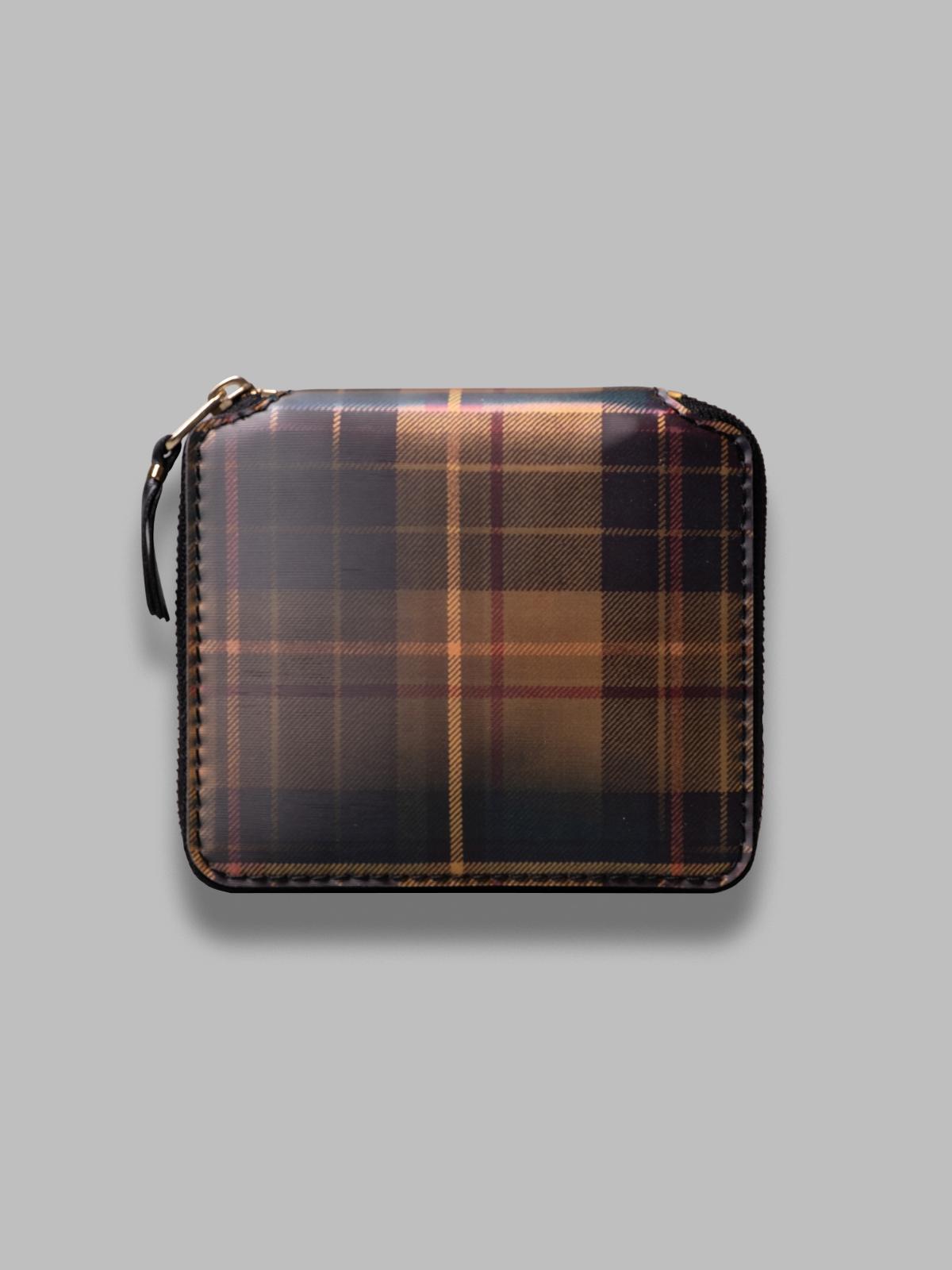 wallet / lenticular tartan - 100% tpu in: 100%cowhide made in spain SA2100LT YG COMME DES GARÇONS WALLET 