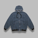 moon laser denim padded jacket MJA071BCDEN0002- BL05 MARINE SERRE 