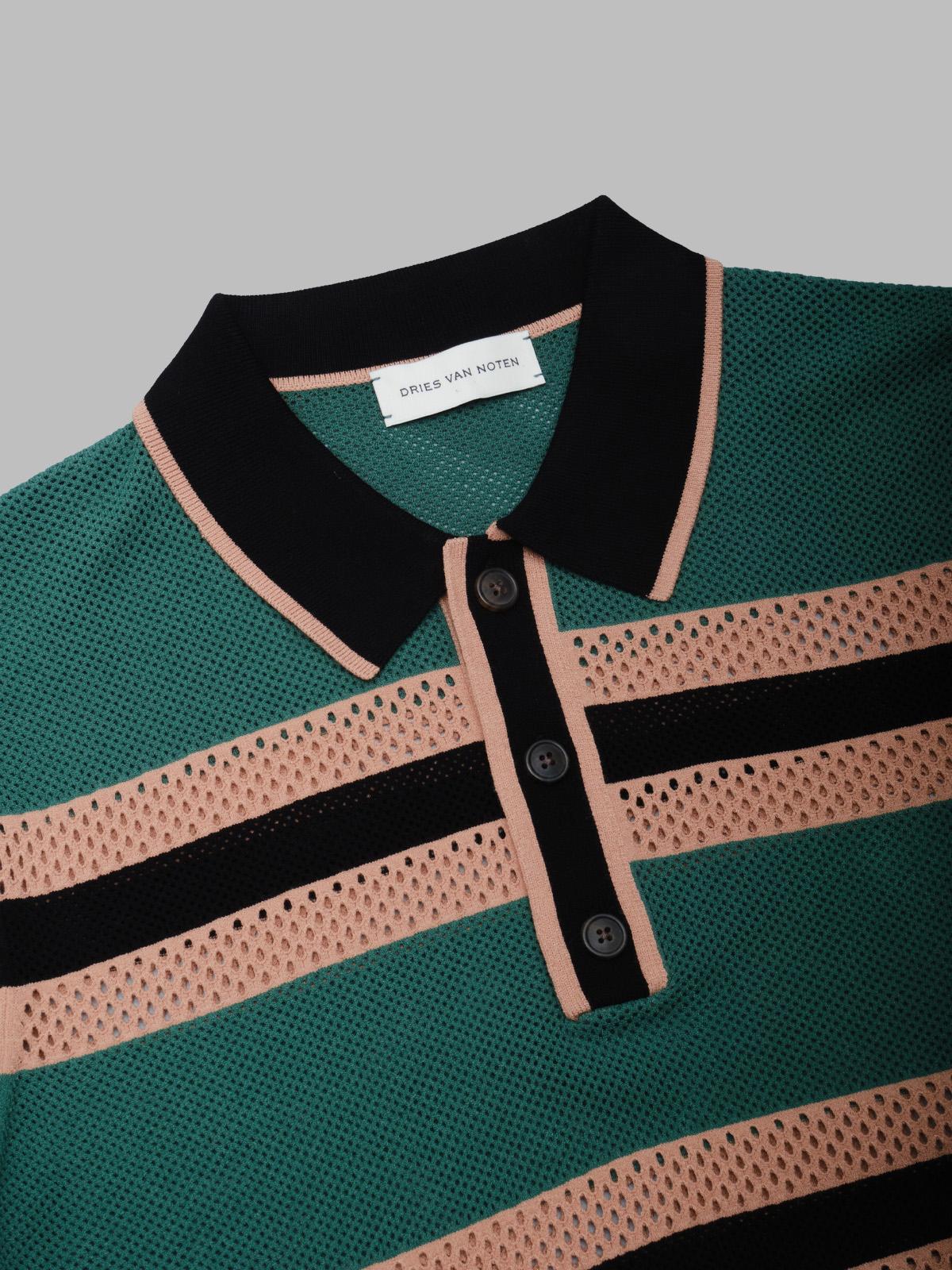 mercy stripe polo 021218-3701- 609 DRIES VAN NOTEN 