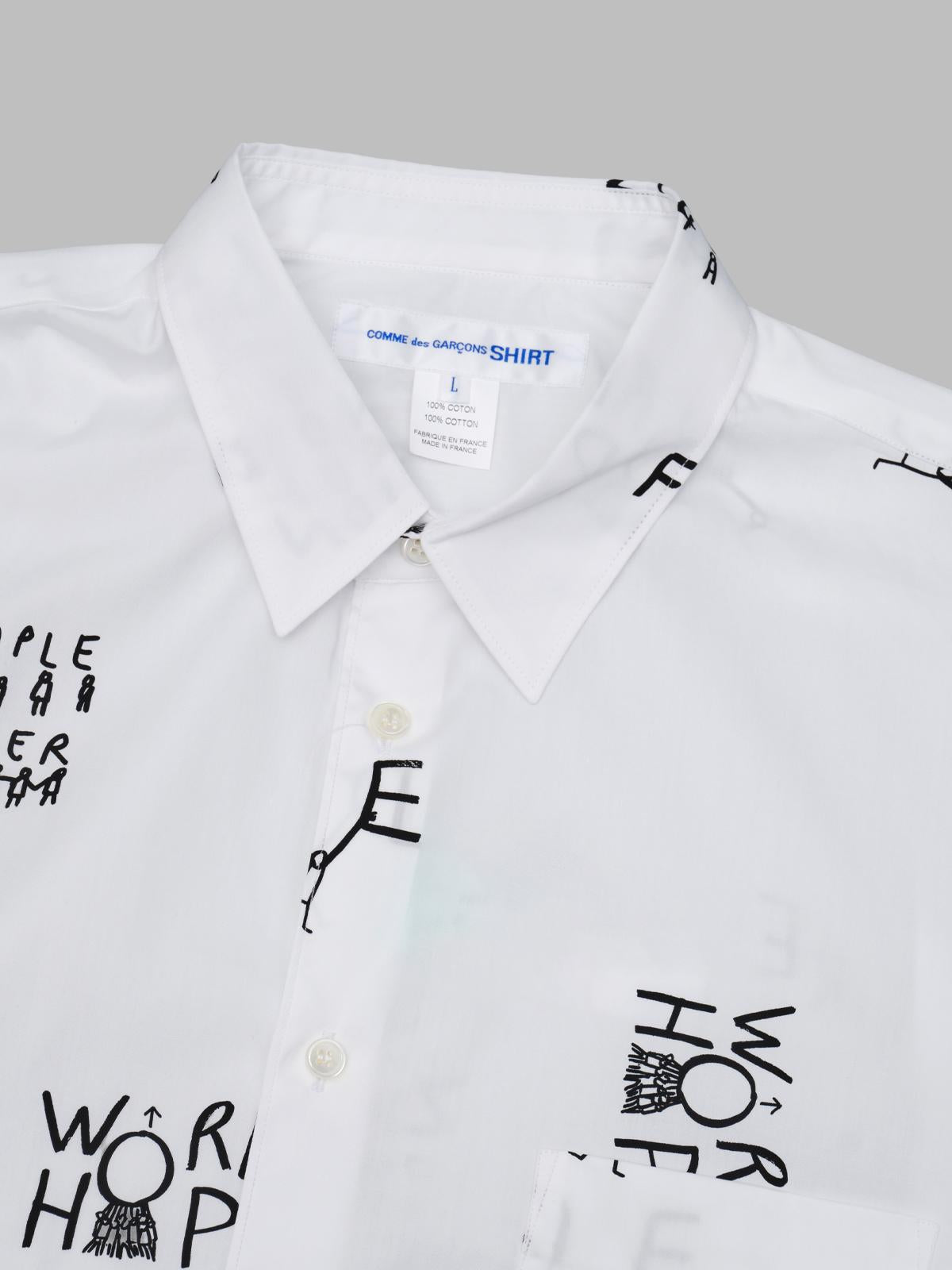 men's shirt FQ-B040-S26- WHT COMME DES GARÇONS SHIRT 