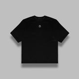 moon logo jersey ss t-shirt MTT077BCJER0009 BK99 MARINE SERRE 
