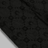moonogram mesh flock tights WUW034ACJER0005- BK99 MARINE SERRE 