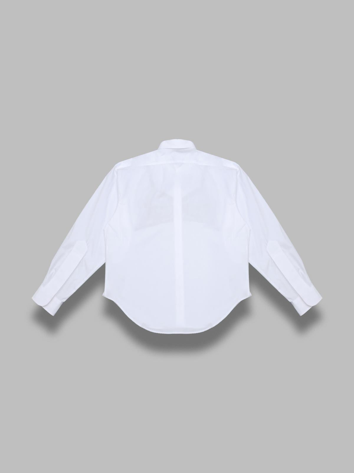 trompe l'oeil button down shirt VAQ11B001- WHT VAQUERA 