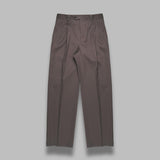 light wool max gabardine two-tuck slacks A25AP03MG- DGY AURALEE 
