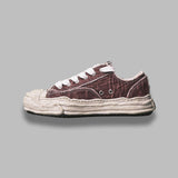 hank /original sole bleaching and washing textile low-top A15FW731- BDX MAISON MIHARA YASUHIRO 