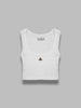 cropped rib vest