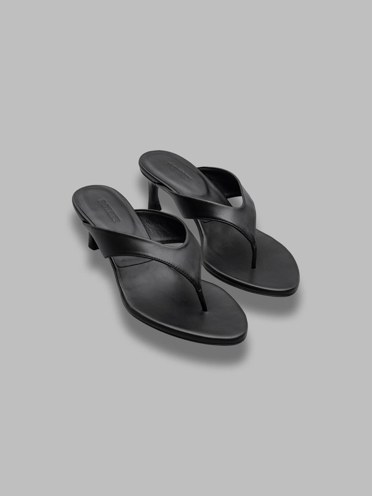 kitten heel leather mule 116099100-BCR2213- 100 ROTATE 