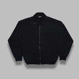 high gauge sweat zip cardigan A25SC02CU- BLK AURALEE 