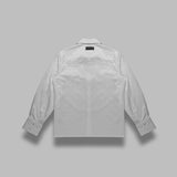 moonogram jacquard cotton ls shirt MSI037BCWOV0072- WH00 MARINE SERRE 