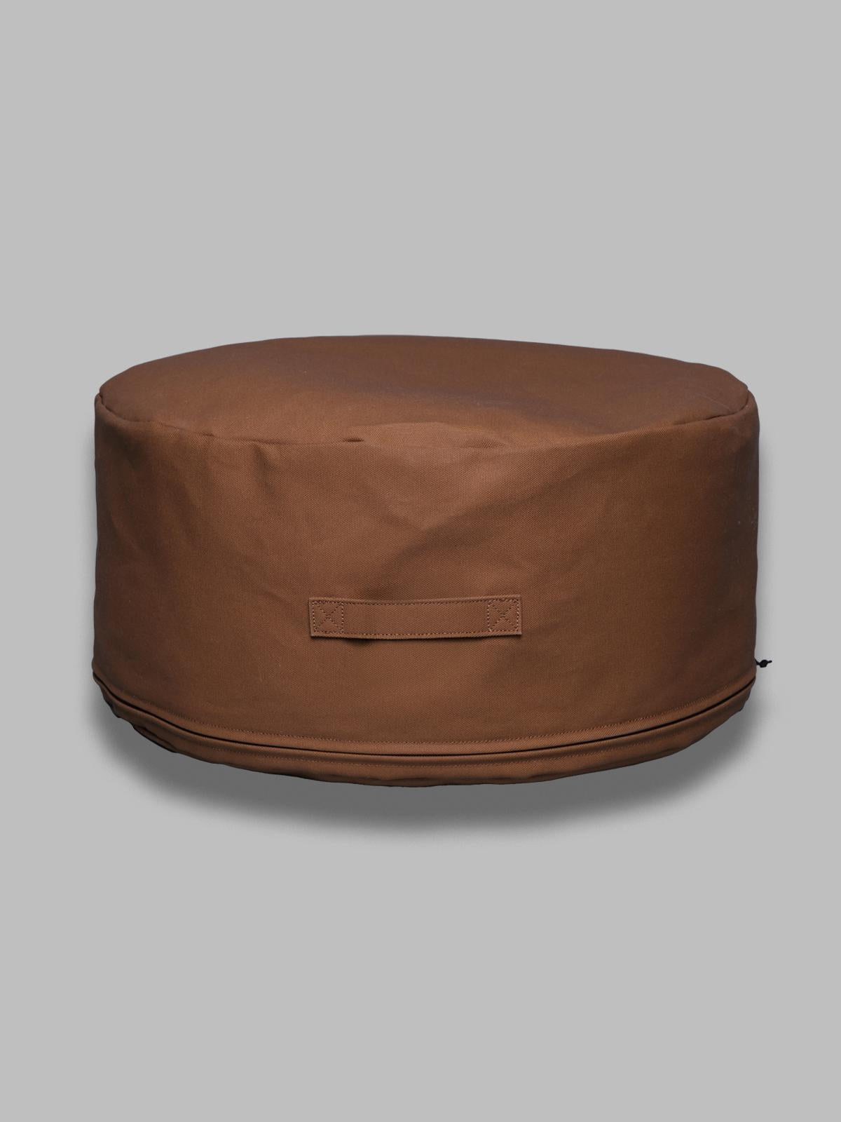 canvas pouf 100% cotton 'dearborn' canvas, 386 g/m² hamilton brown I034757- HZ CARHARTT WIP 