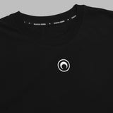 moon logo jersey ss t-shirt MTT077BCJER0009 BK99 MARINE SERRE 